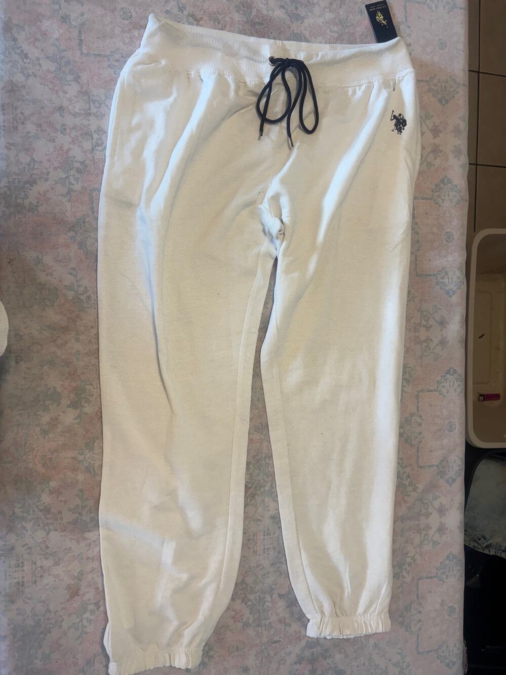 U.S. POLO ASSN. Women's Joggers Sweatpants XL/EG Elastic Drawstring Casual